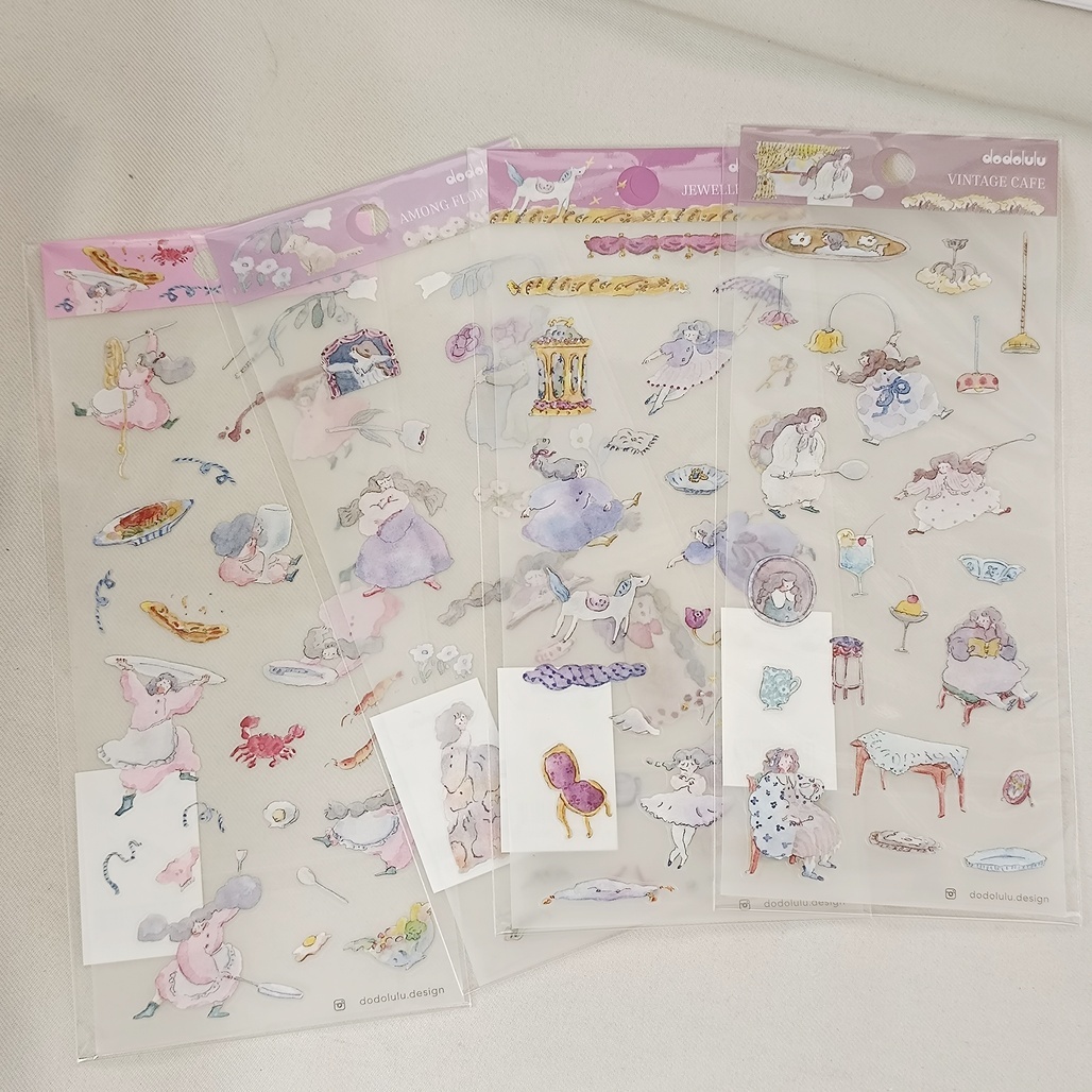 Dodolulu．霧面貼紙 共四款