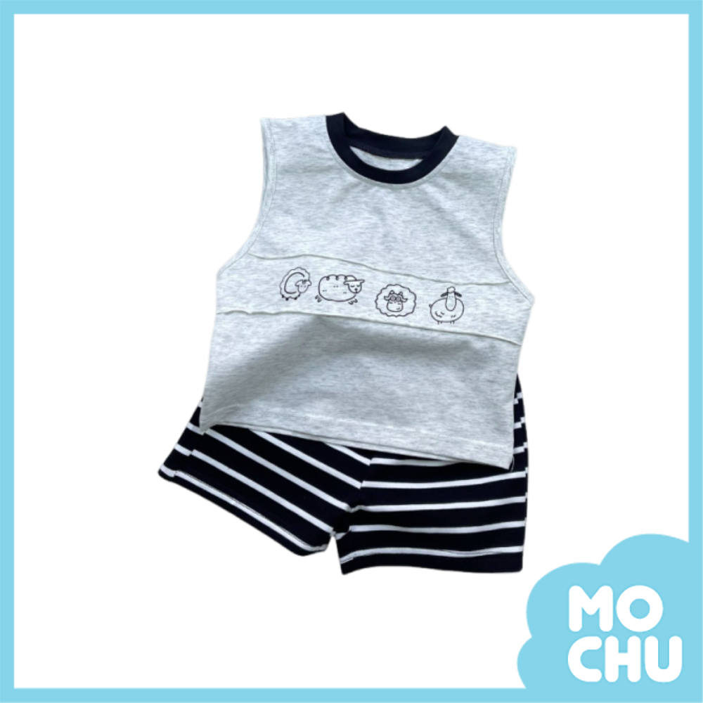 蓬蓬綿羊無袖套裝