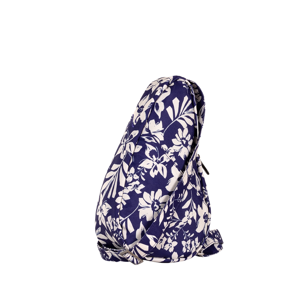 印花系列RECYCLED PRINT SLING 斜背包-原野藍