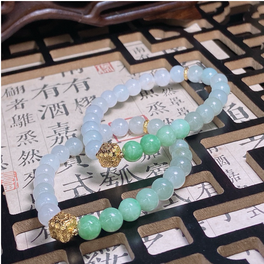0401gz77-翡翠-8mm翡翠手鏈（A77）