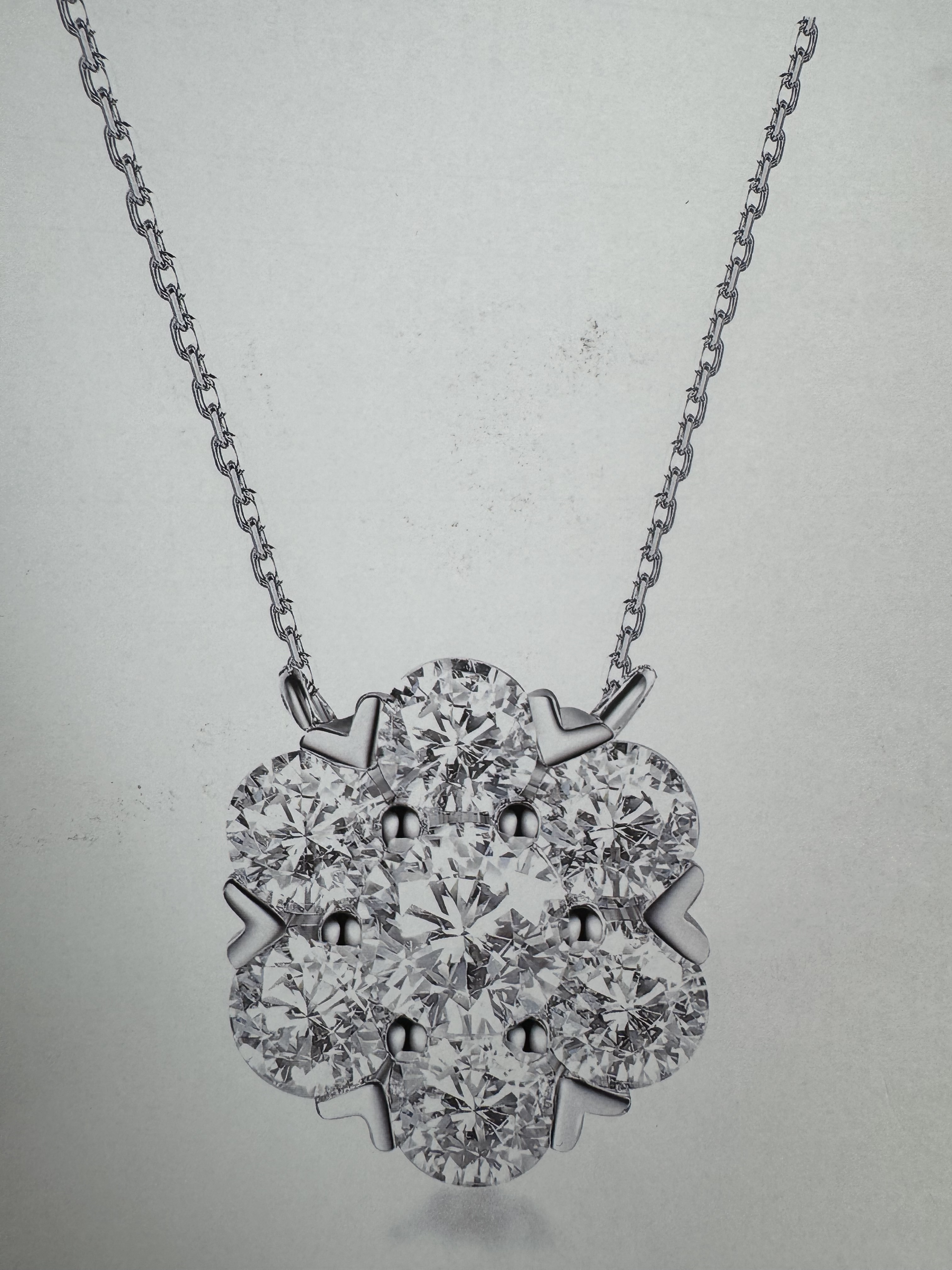 （7000）N2906 Flower blossom necklace 莫桑