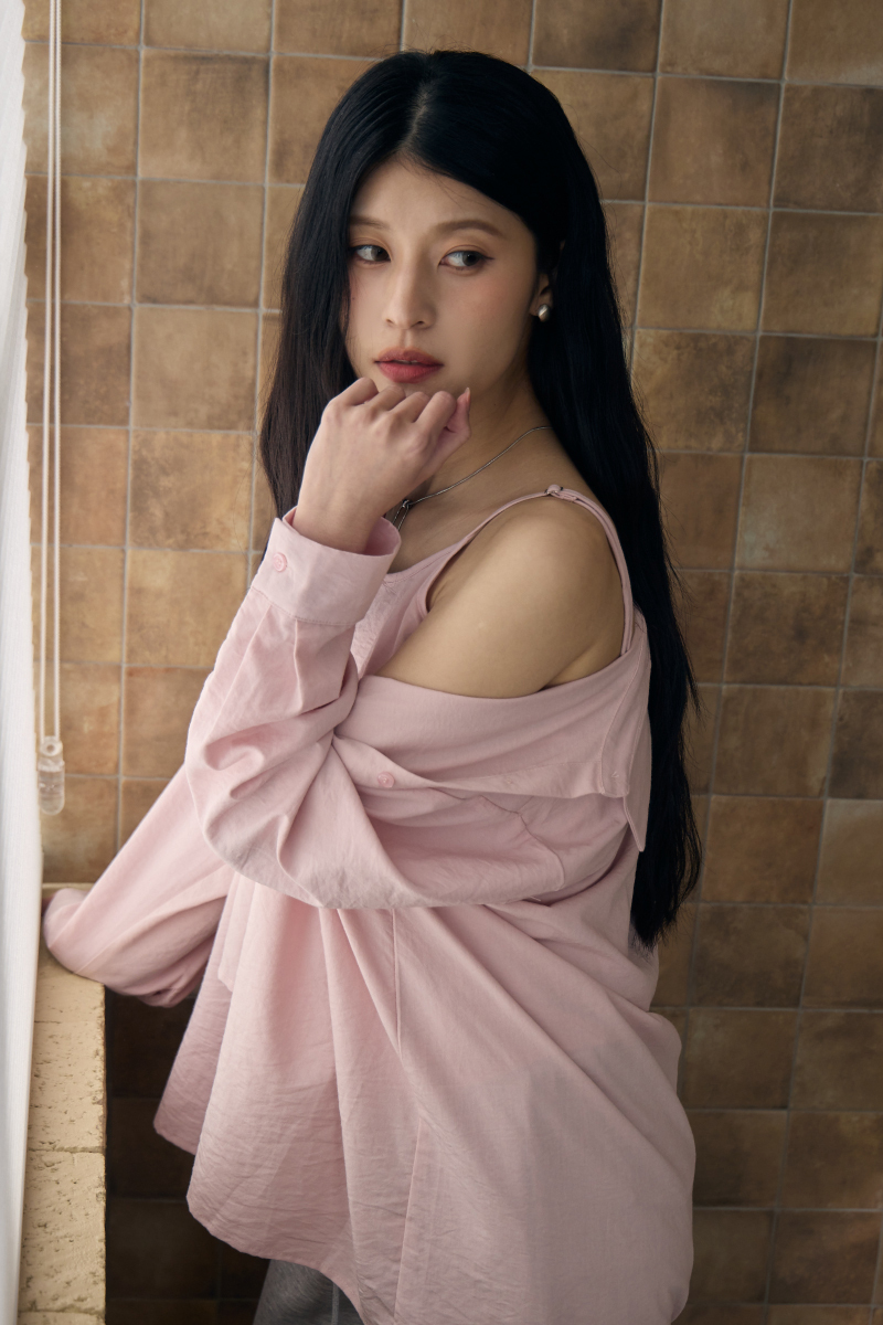 挺版垂墜兩件套襯衫