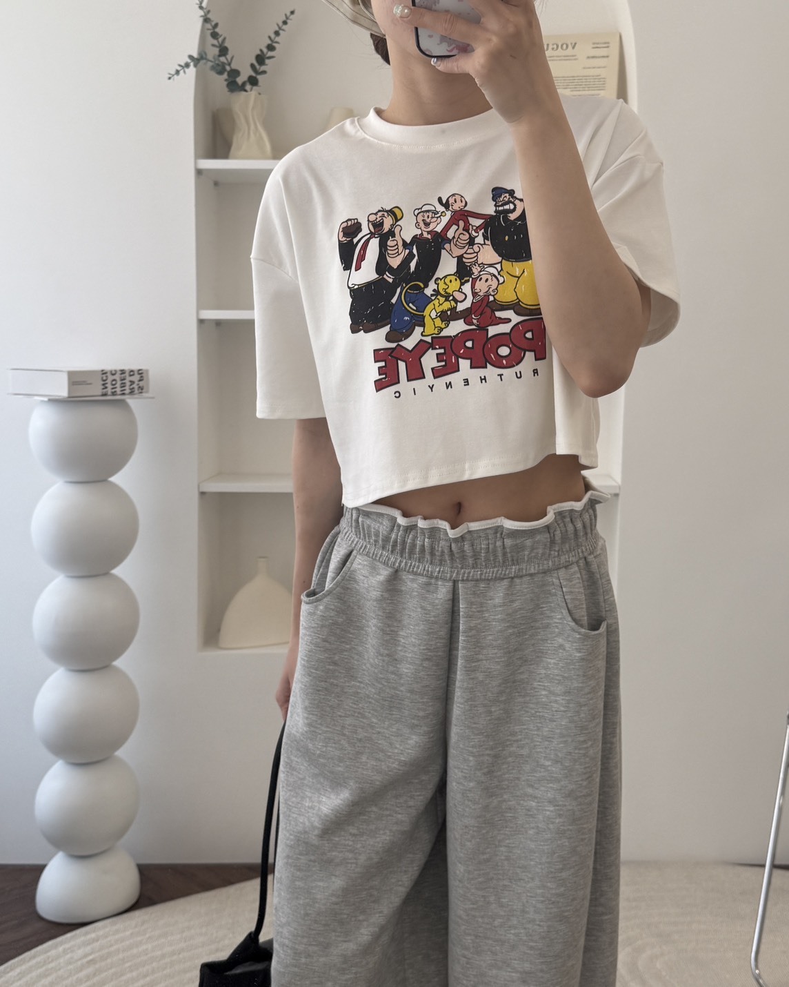 法朵Fado shop｜大力水手復古印花短版T 0215070 三色