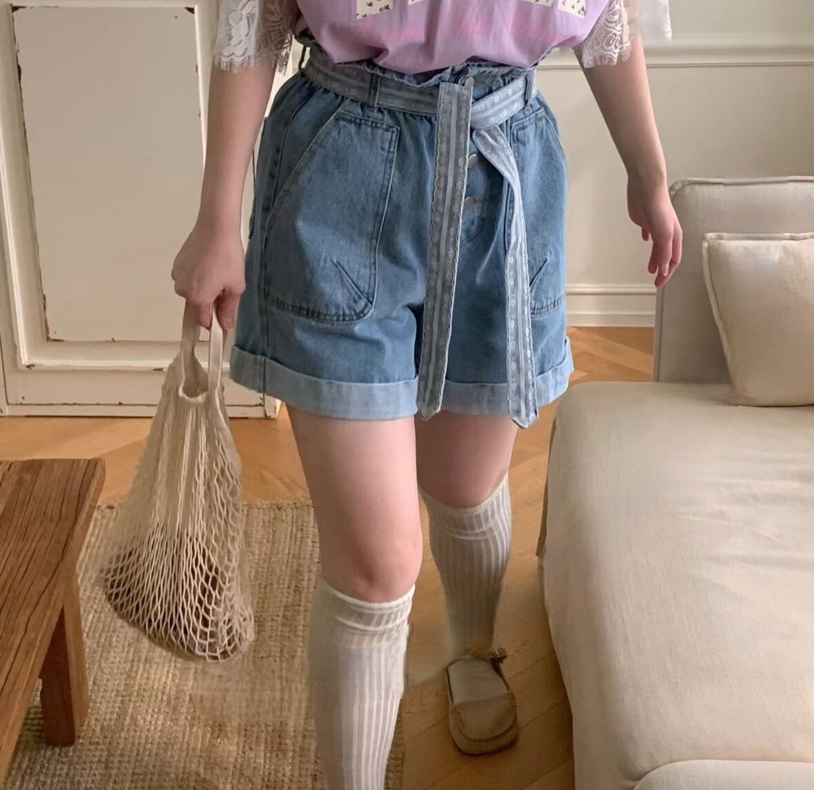 MC45 S:腰 24-35 HIP 43 長17 M:腰25-36 Hip 44 長17 $599 (一口價)