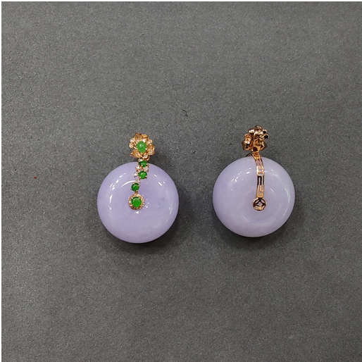 0401gz96-翡翠-K玫紫羅蘭肉扣（A96）