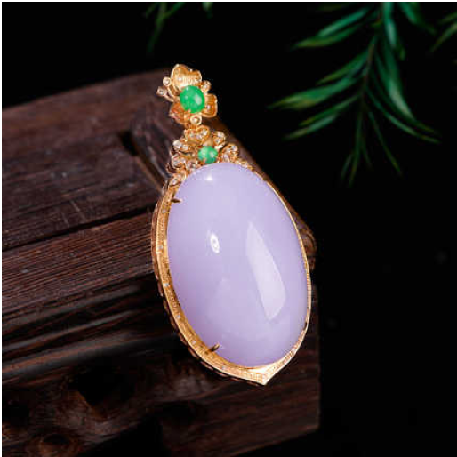 0401gz104-翡翠-K玫紫羅蘭大蛋面（A104）