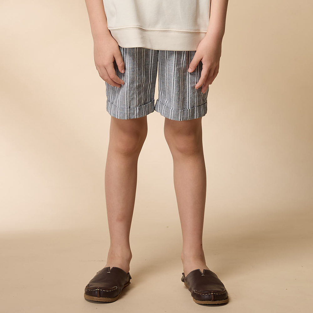 PIPPY 休閒條紋短褲 灰