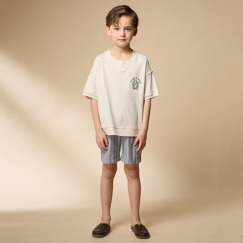 PIPPY 休閒條紋短褲 灰