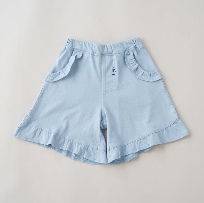 BYC03B136BL Rag-mart-淺藍色花邊短褲