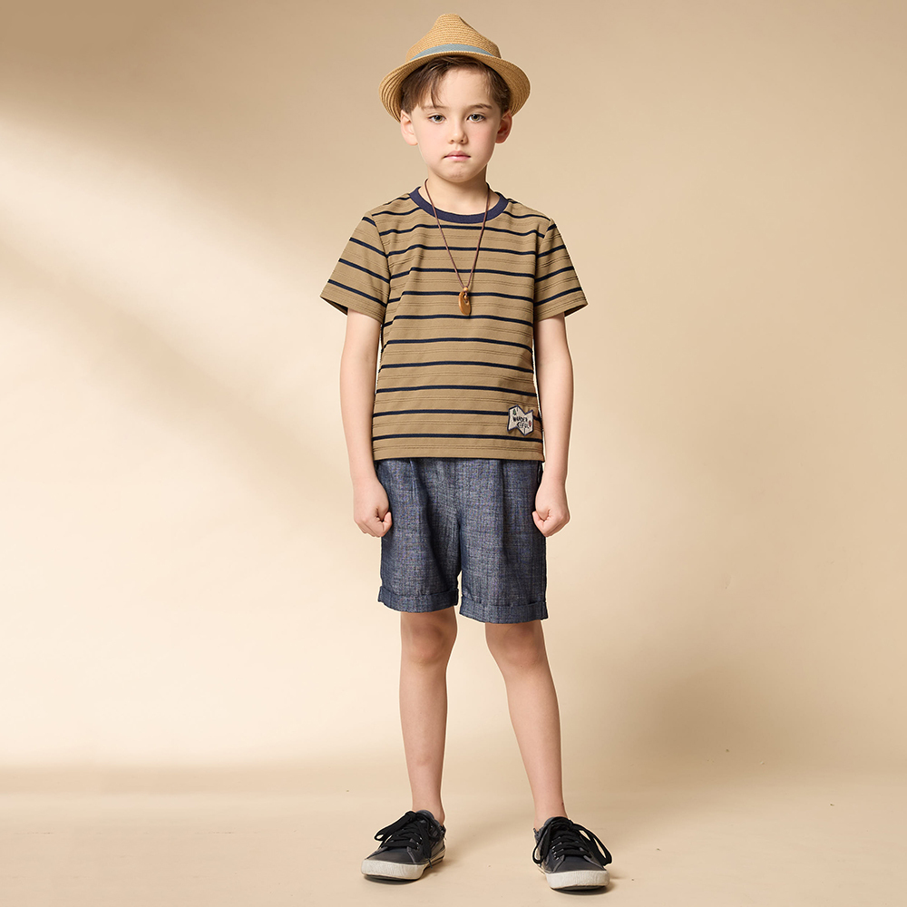 PIPPY 休閒條紋短褲 灰