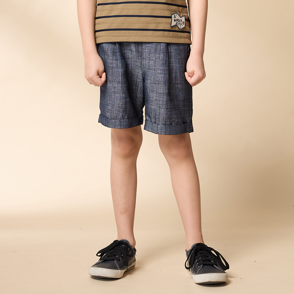 PIPPY 休閒條紋短褲 灰