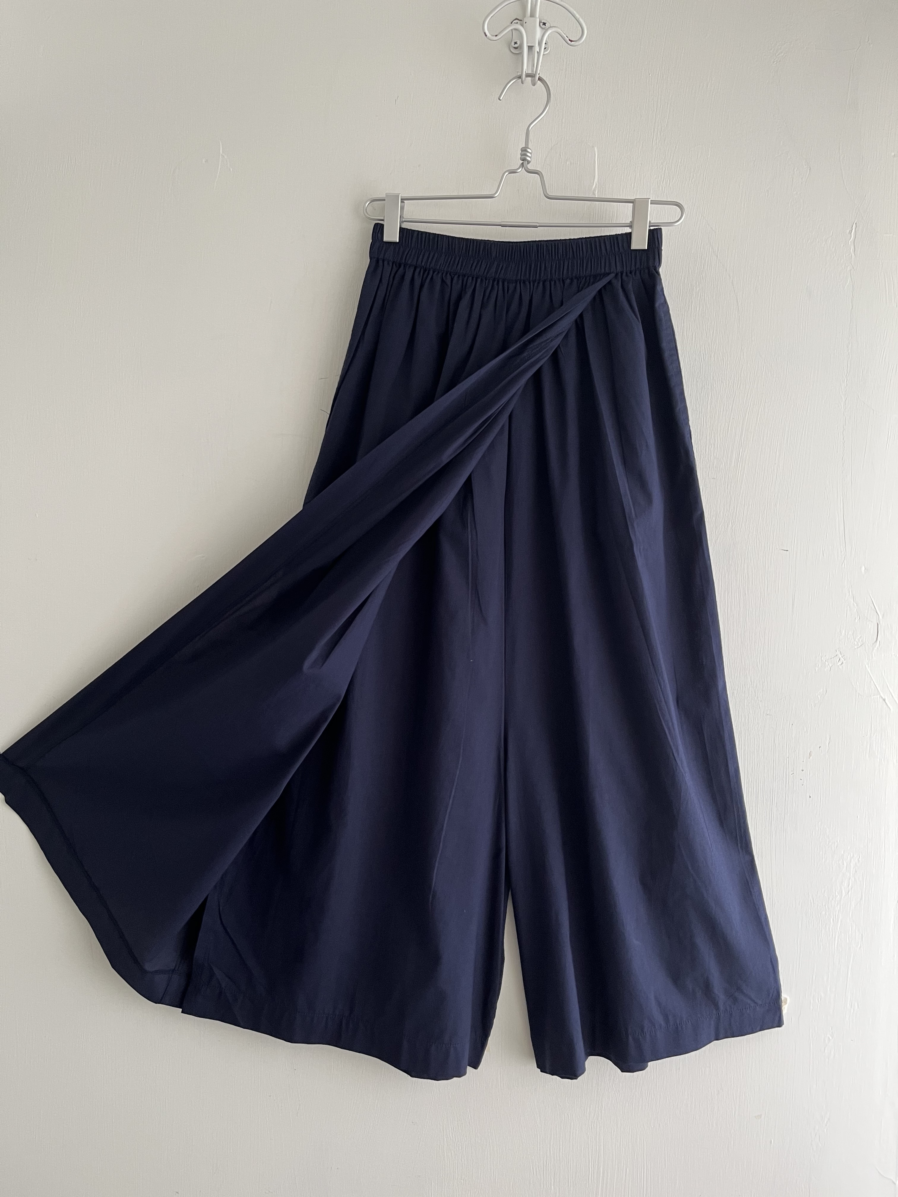 藍色全橡筋裙褲