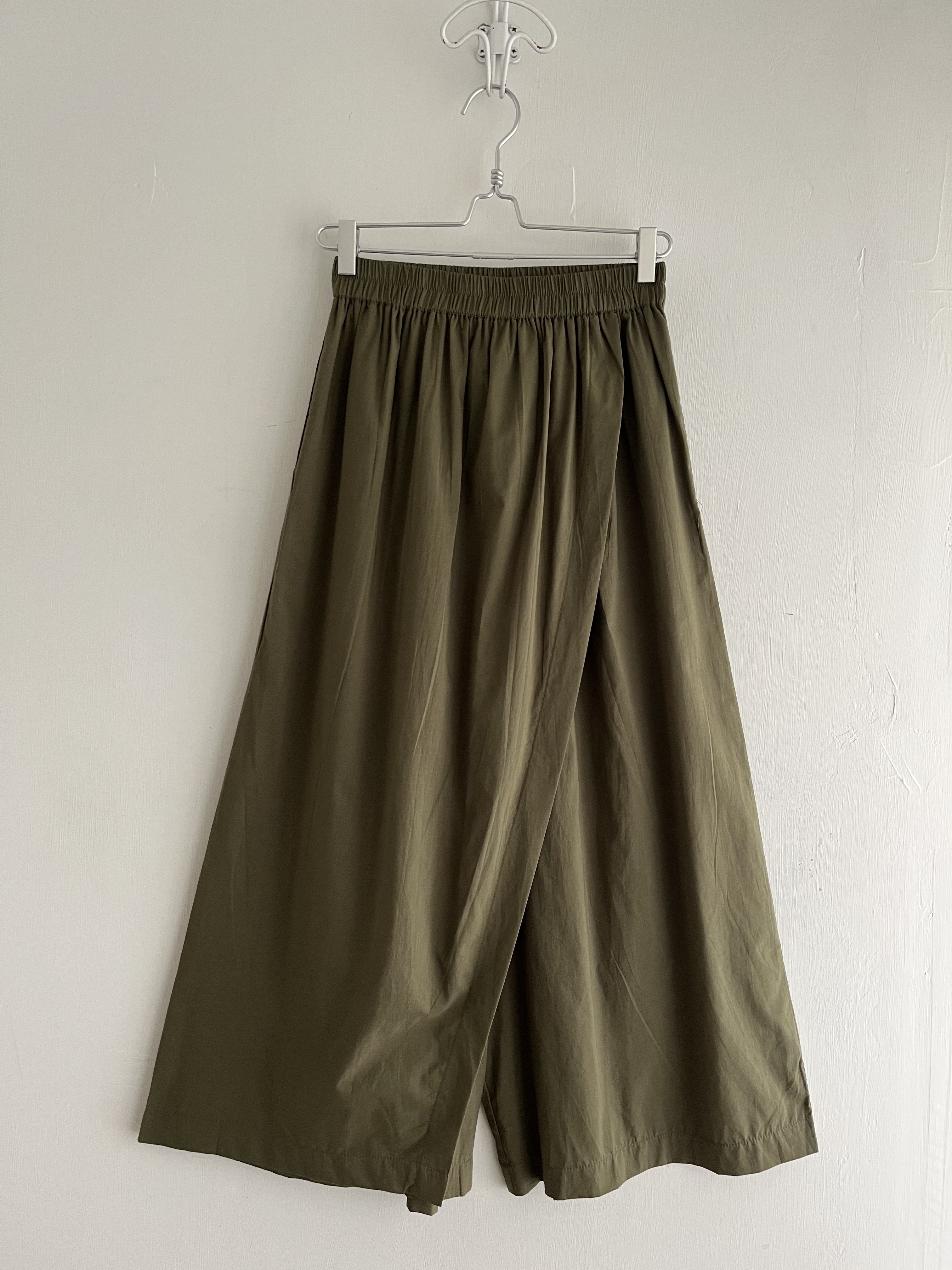 綠色全橡筋裙褲