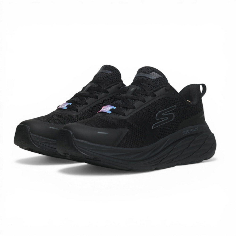 SKECHERS 慢跑鞋 MAX CUSHIONING ELITE 3 全黑 寬楦 女 129720WBBK