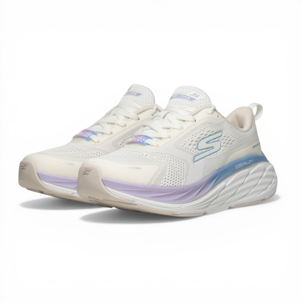 SKECHERS 慢跑鞋 MAX CUSHIONING ELITE 3 米紫 寬楦 女 129720WOFWT
