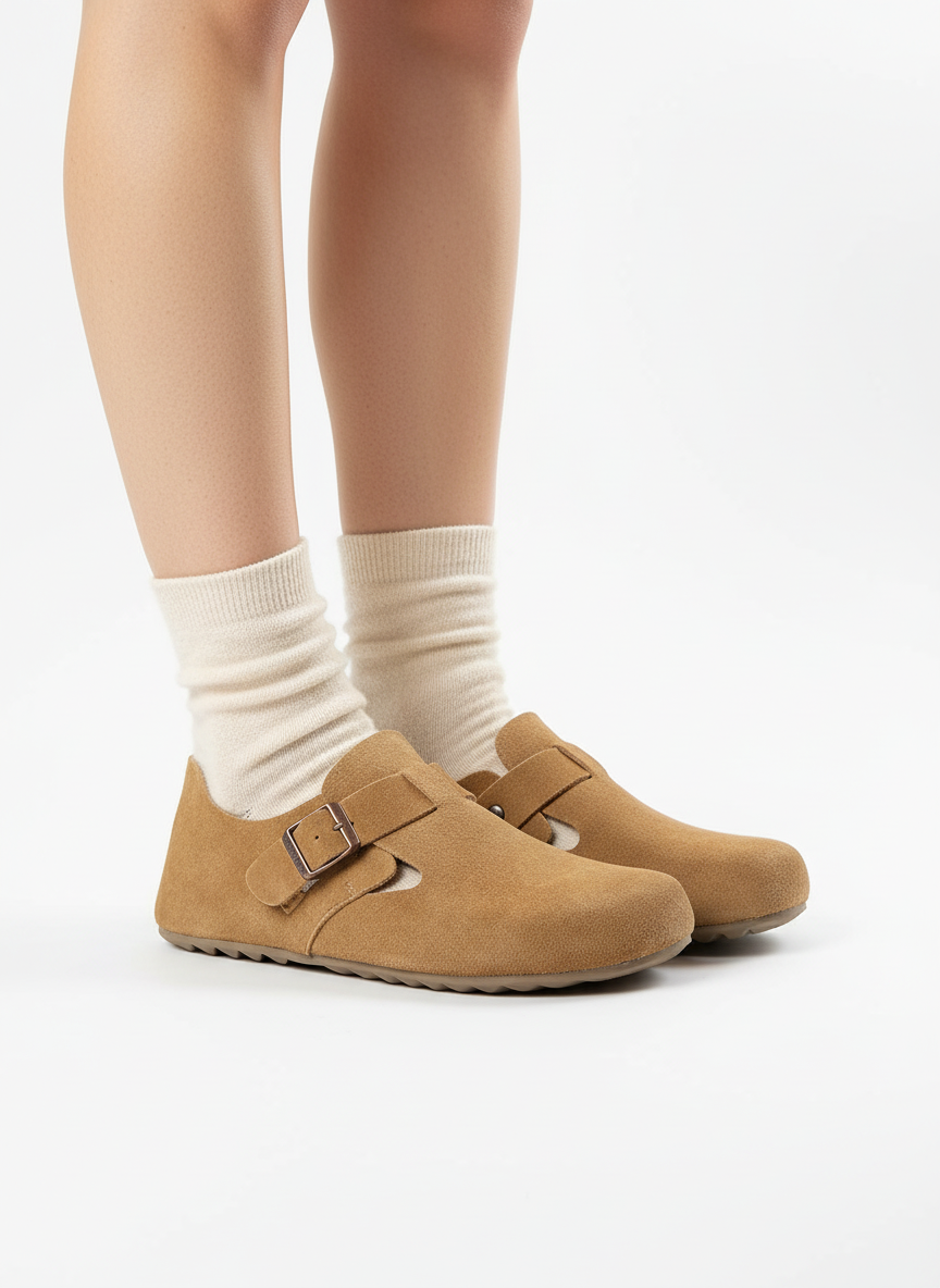 Earth Step 麂皮柔軟膠底便鞋