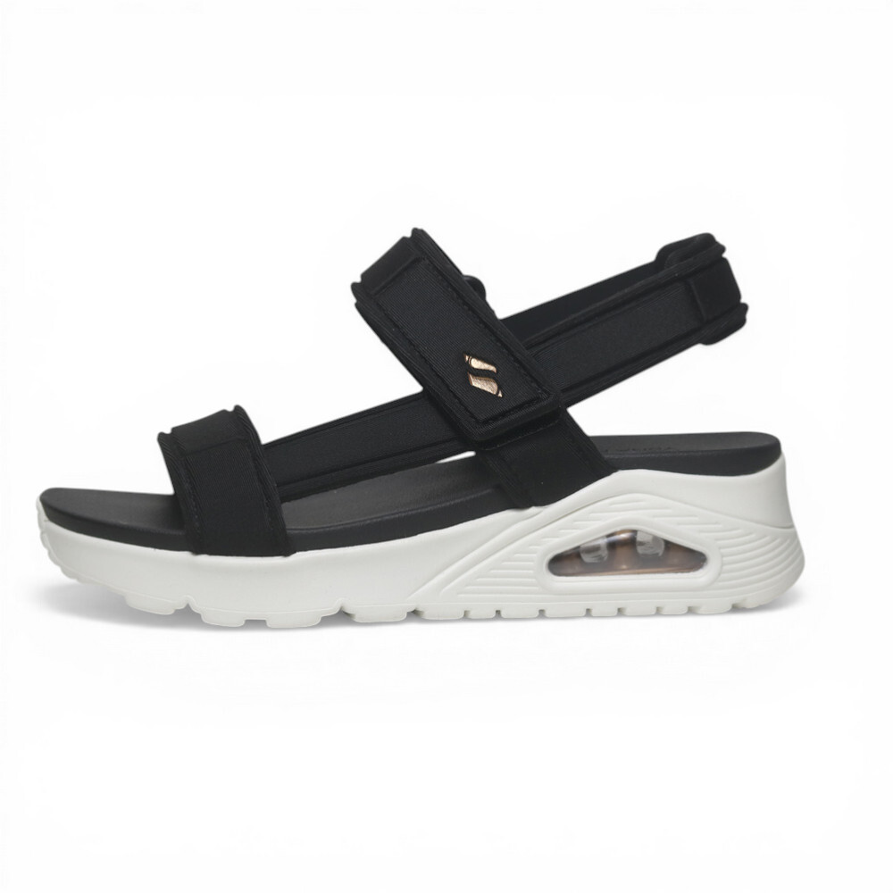 SKECHERS 涼鞋 UNO 黑色 氣墊 涼拖鞋 女 119813BLK