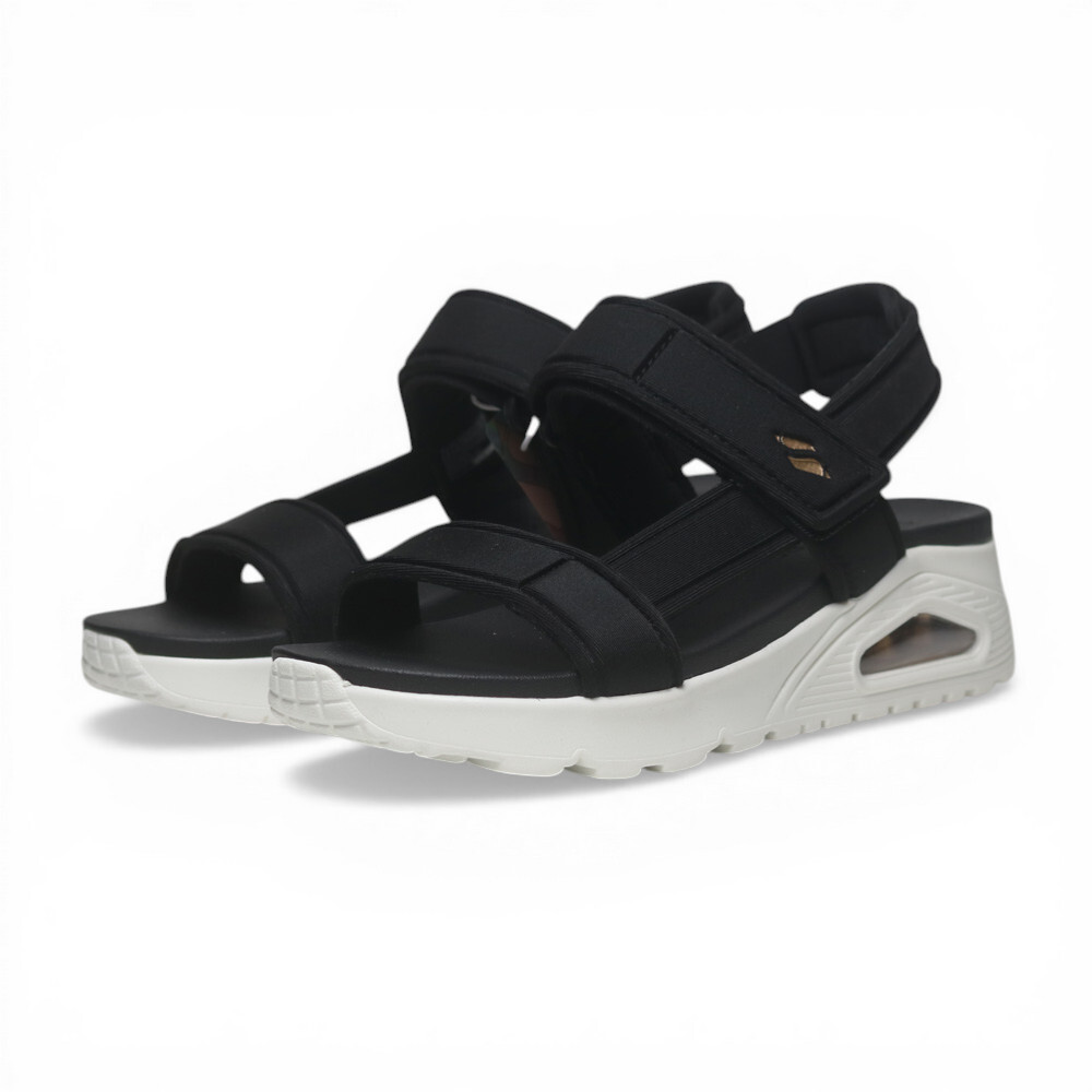 SKECHERS 涼鞋 UNO 黑色 氣墊 涼拖鞋 女 119813BLK