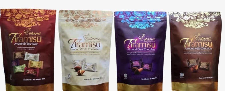 Estana Tiramisu Almond White Chocolate 125g