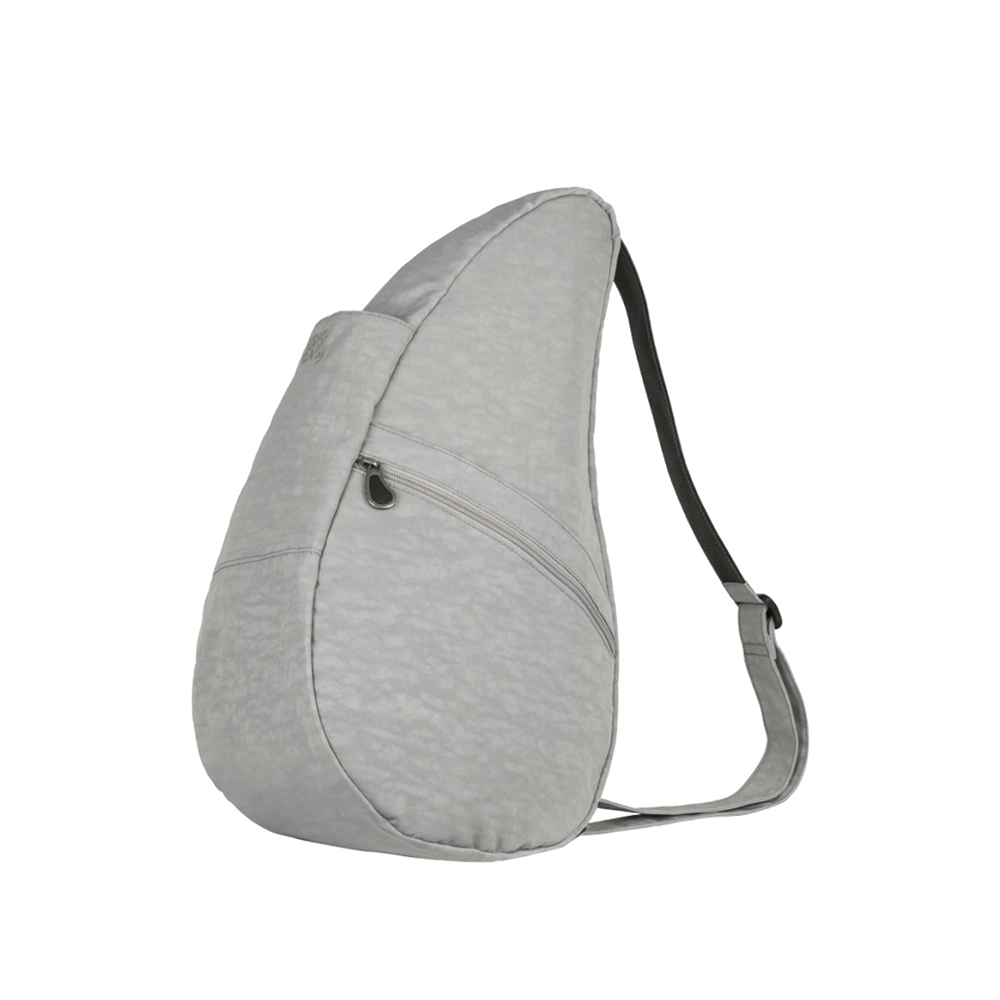 基本款 TEXTURED NYLON MEDIUM 斜背包-銀河灰