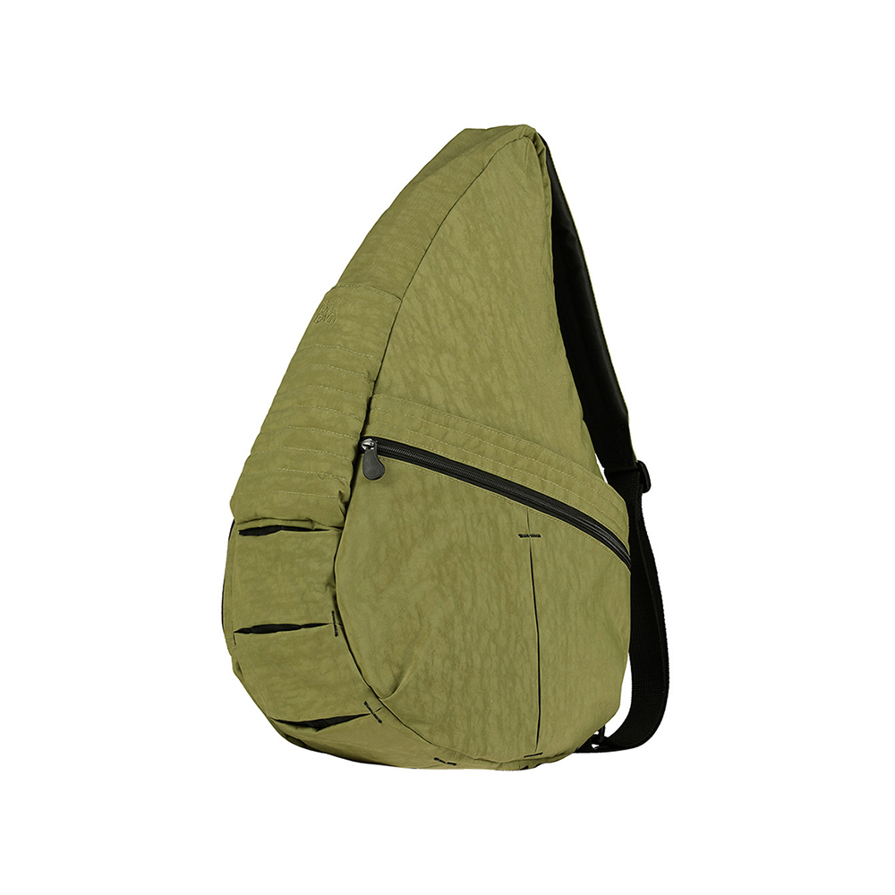 基本款 TEXTURED NYLON BIG BAG 斜背包-竹林綠