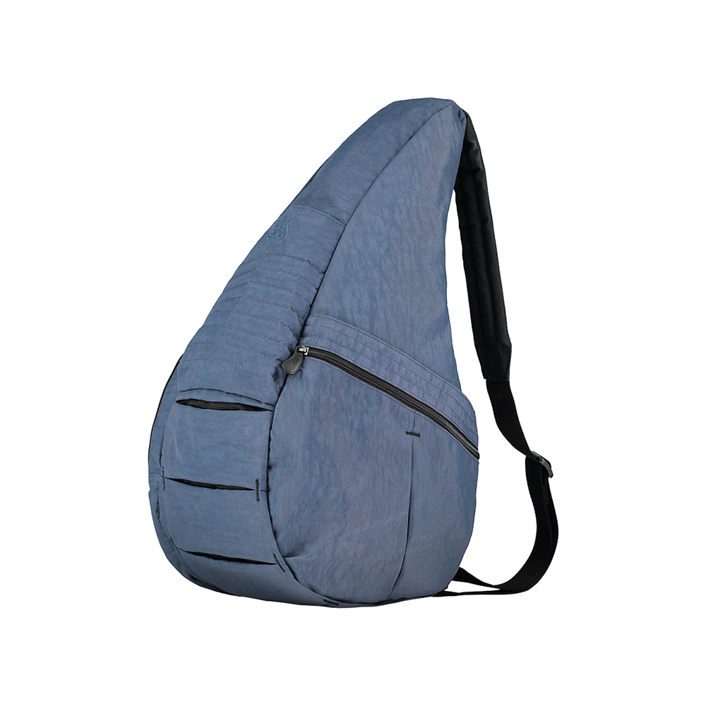 基本款 TEXTURED NYLON BIG BAG 斜背包-復古靛藍