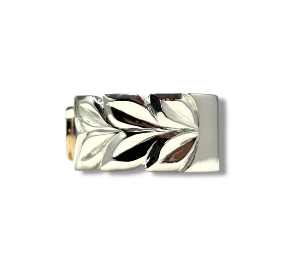 K18 Kaila Maile Motif Ring