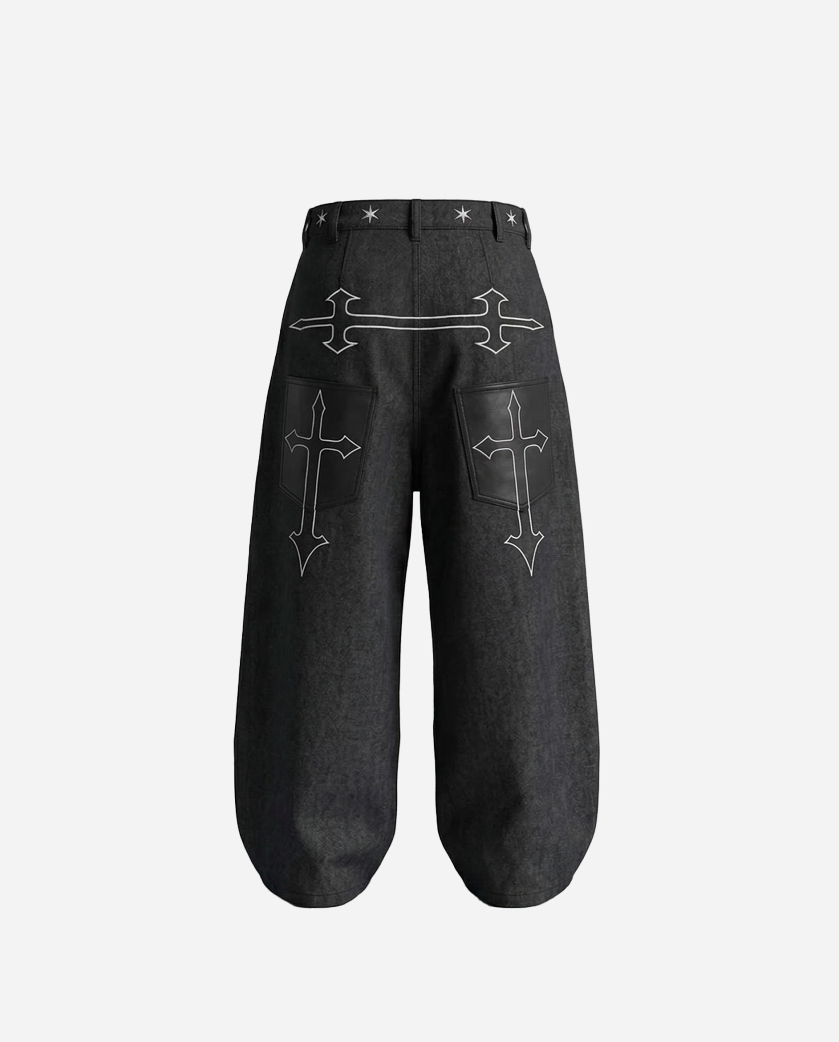 WBI 26AW WCE-02 十字 圖騰 牛仔褲 長褲