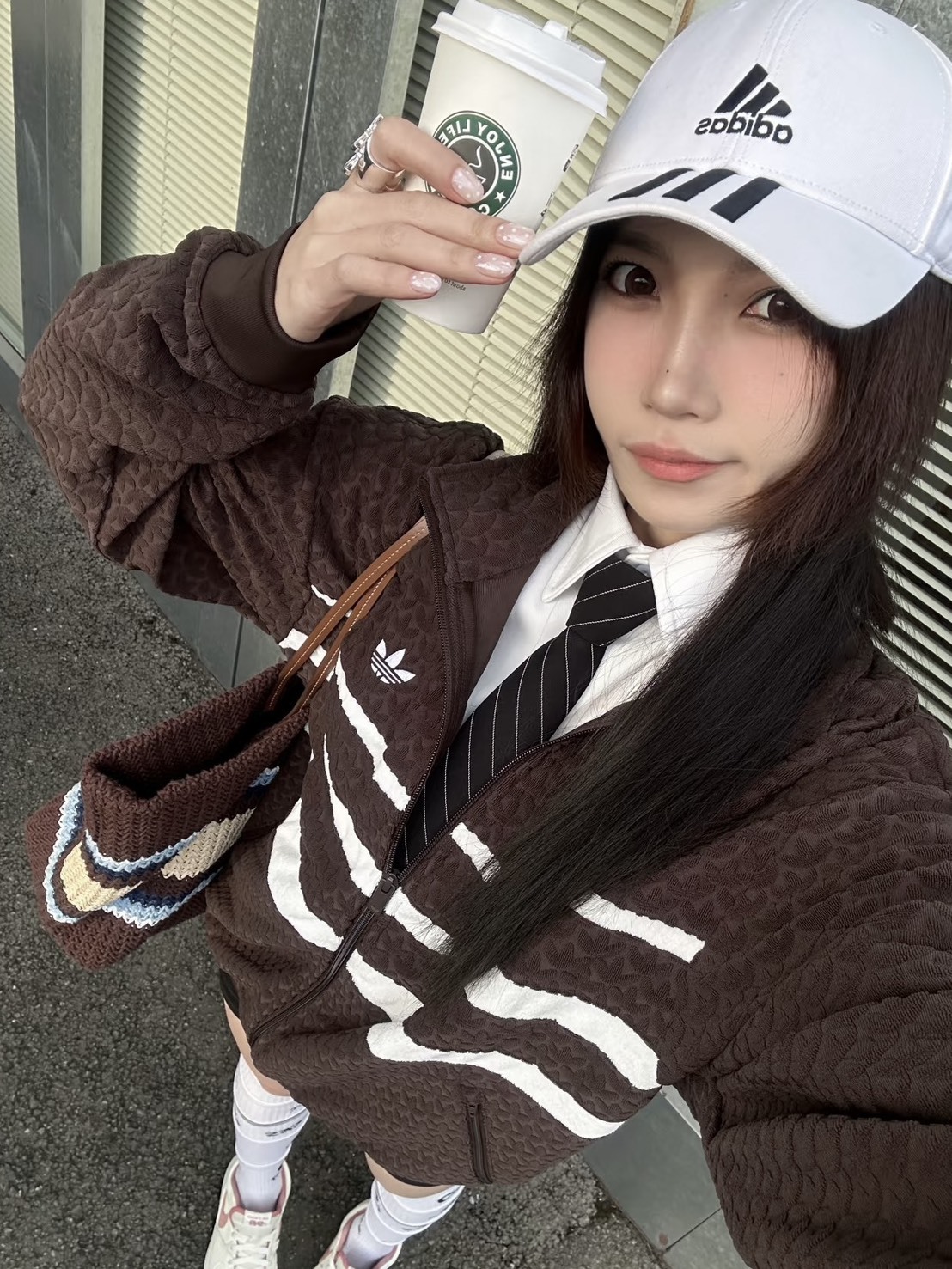 <超好看必買>Adidas Originals Monogram Track Top 三葉草 老錢風 立領 外套 復古咖