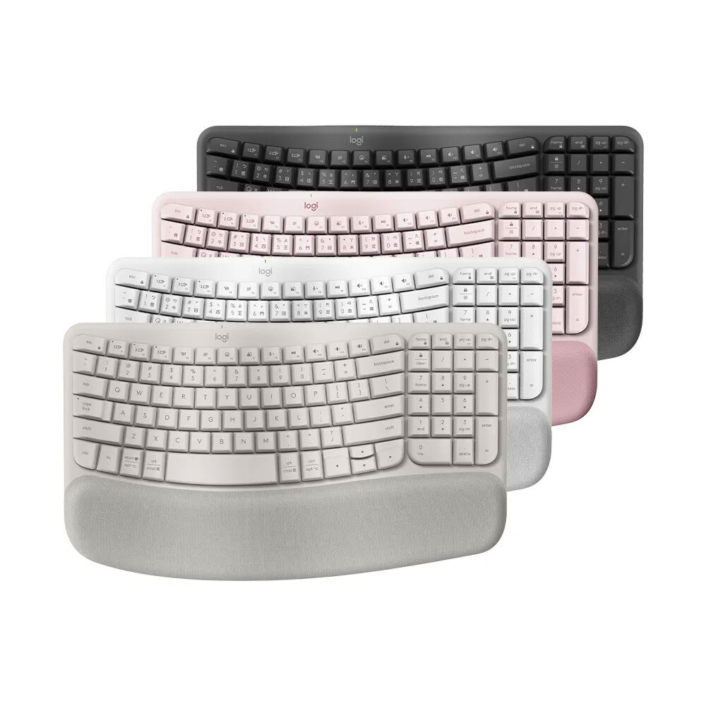 【Logitech】Wave Keys 人體工學鍵盤