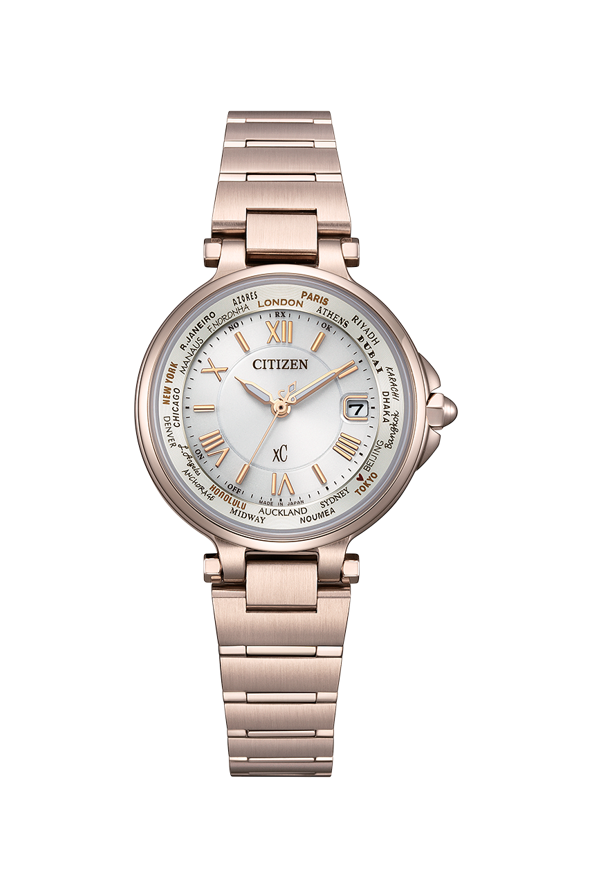 行貨 星辰 Citizen xC Basic Collection Eco-Drive Solar Radio Analog Stainless Steel Ladies Watch EC1017-58A 光動能電波錶，不鏽鋼女士腕錶