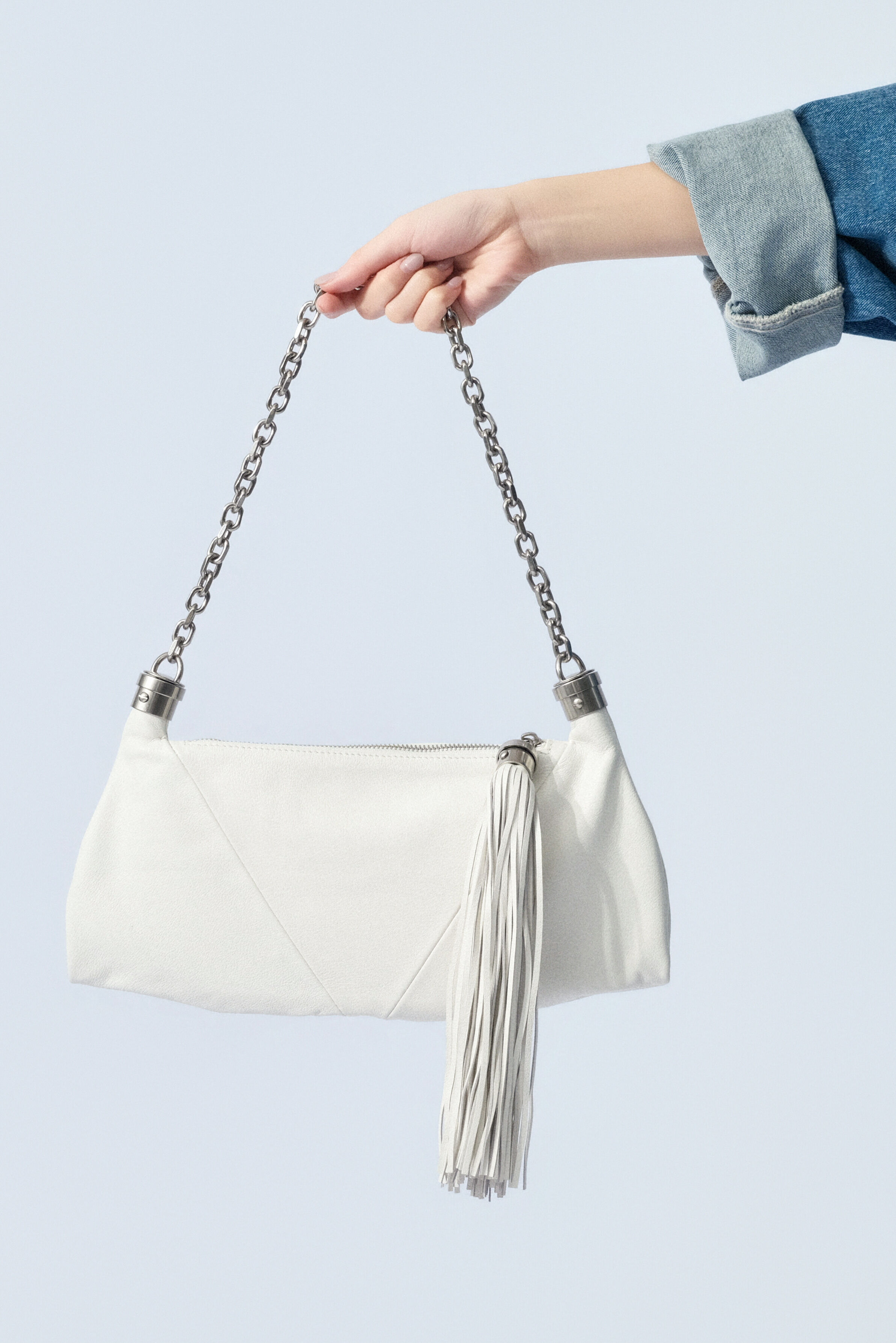 流蘇拉鏈扣鏈帶腋下包（預購產品）