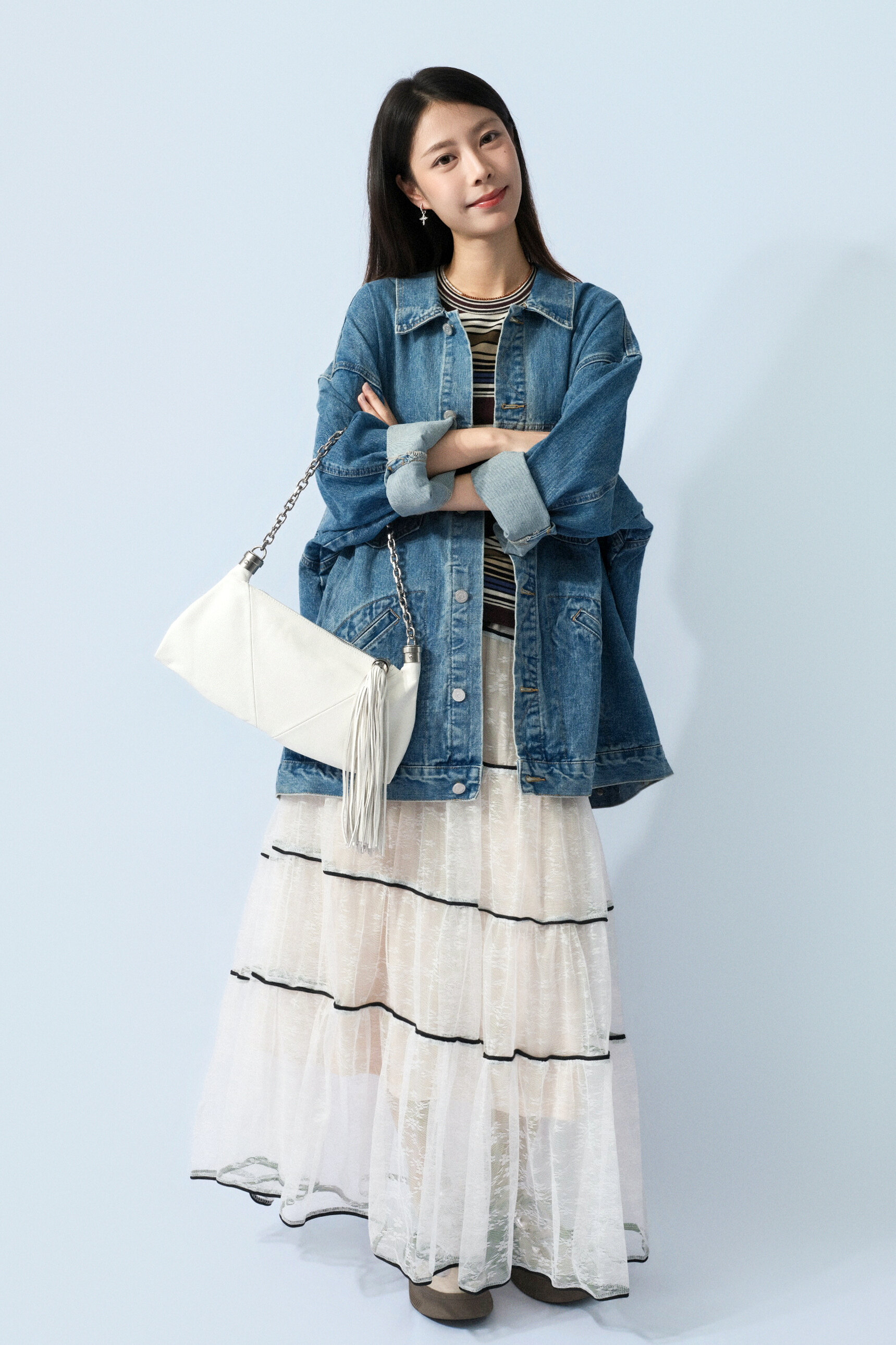 流蘇拉鏈扣鏈帶腋下包（預購產品）