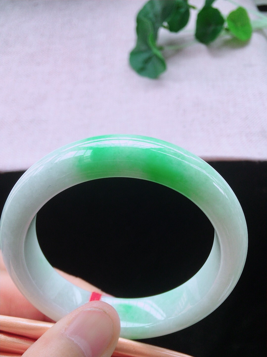 飄綠翡翠手鐲,天然翡翠A玉, 緬甸玉, Jade, Jadeite