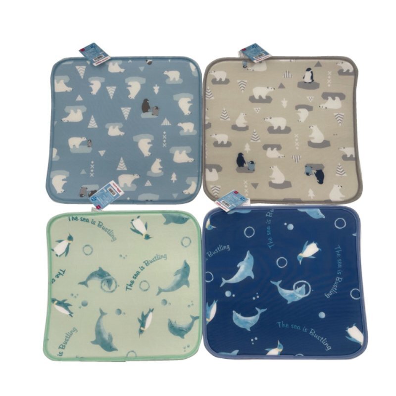 涼感坐墊/動物 B 40×40cm