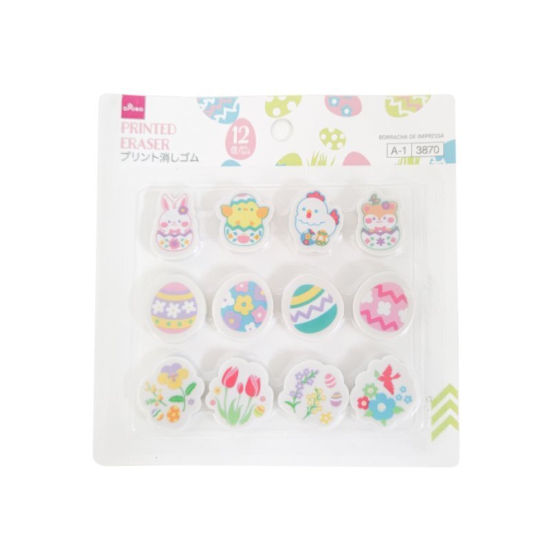復活節造型玩具擦/12入