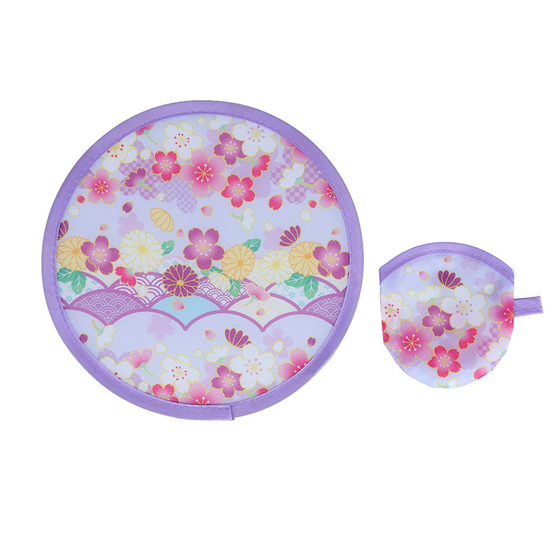 折扇/和風 紫 20cm