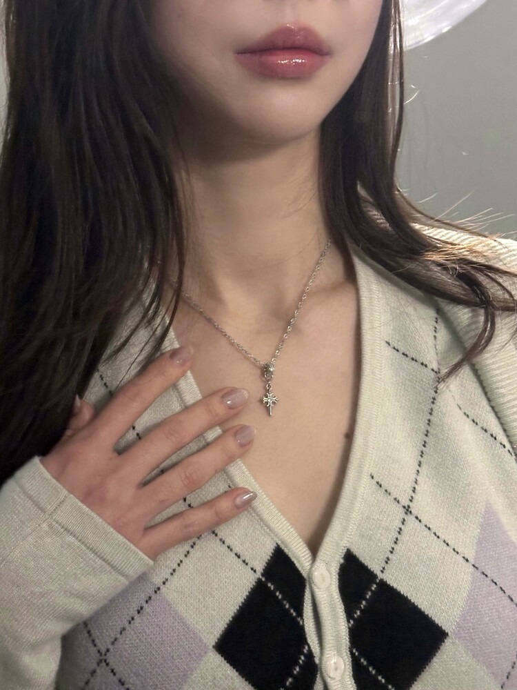 【預購】OFUSE CUBIC CROSS 立體十字架項鍊 OFCCN