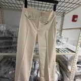 [S] KARL LAGERFELD BISQUE COTTON TWILL WIDE LEG PANT, L6AK0C29-BIS (SKL1598)