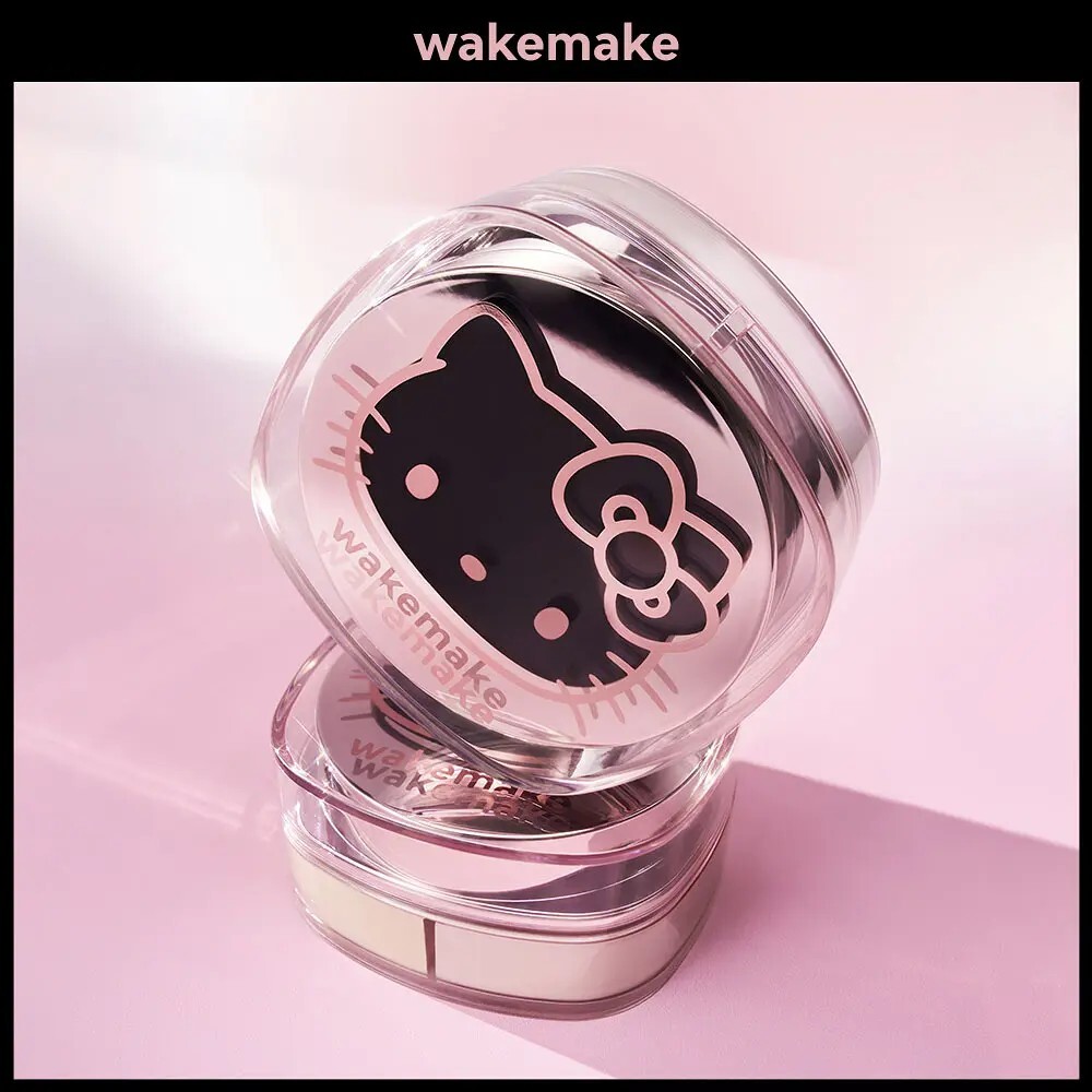 【預購】韓國 WAKEMAKE Hello Kitty 3色定妝蜜粉 4g