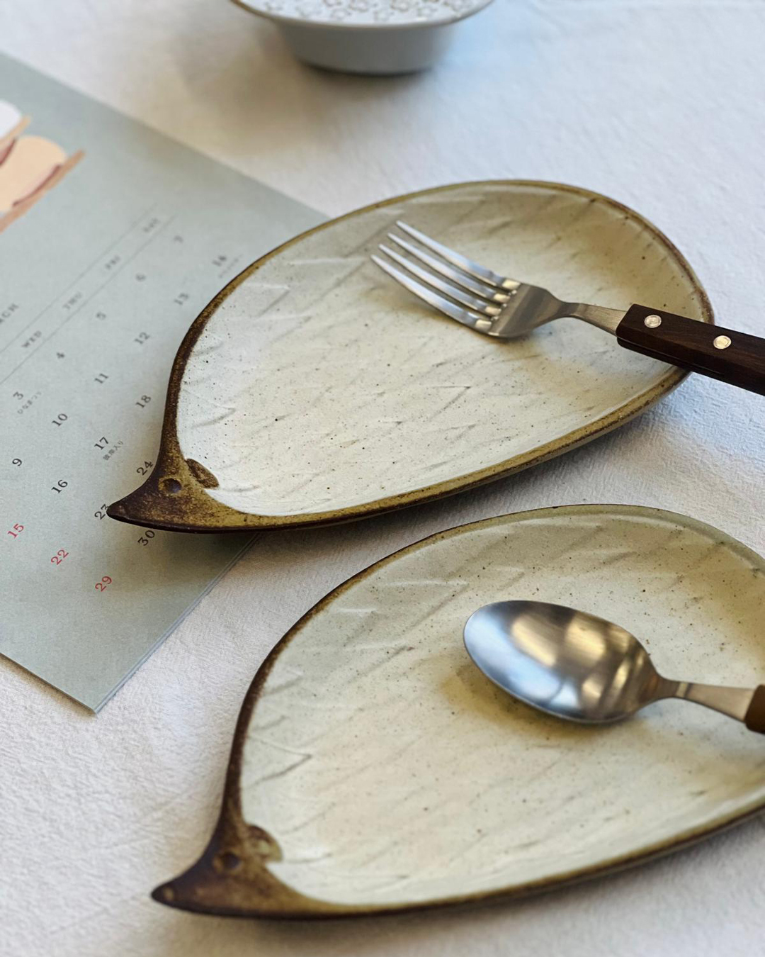 老白系列 刺蝟碟 M｜益子燒