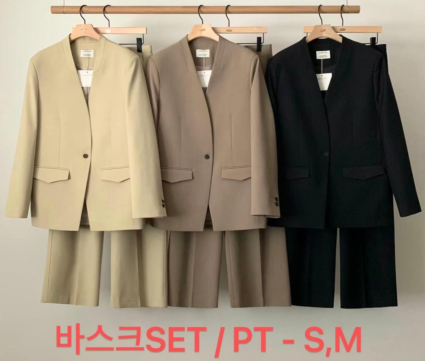 AU6009 壓褶闊腳西褲