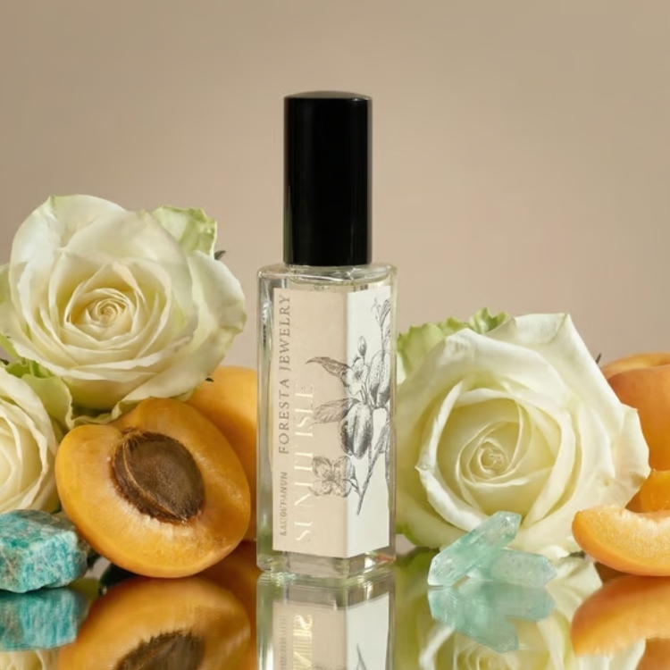 四季祈願淡香精｜夏．曦果嶼 Sunlit Isle 訂製香水 30ml 綠螢石 天河石 勇氣自信 散發正能量