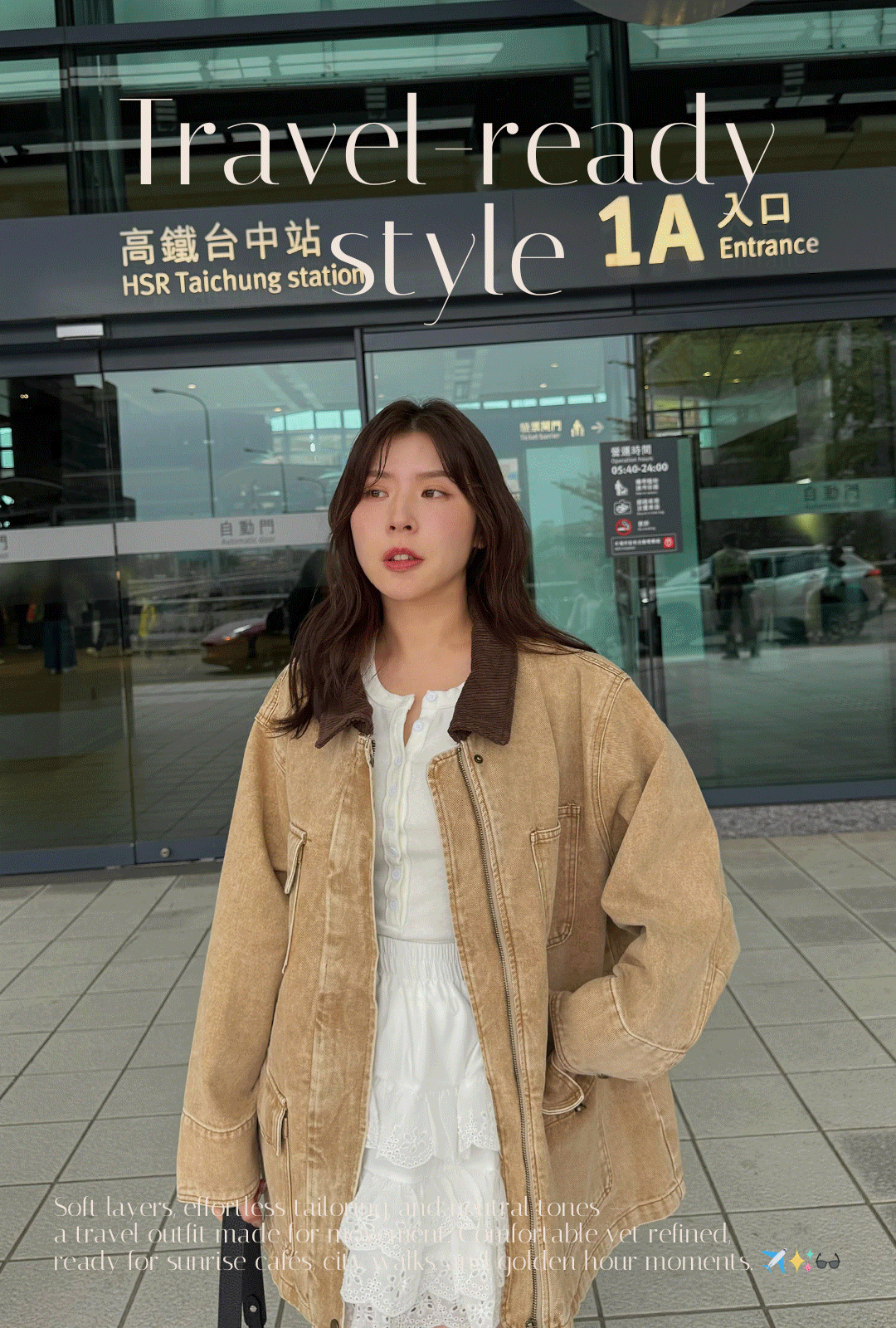 G5972-復古燈芯絨領口袋外套