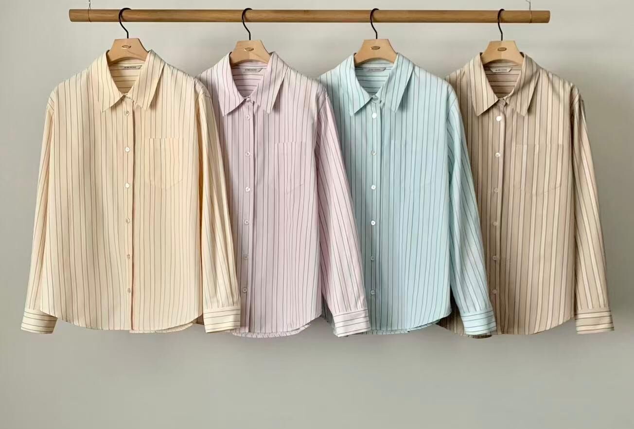 AU6014 直條紋襯衫