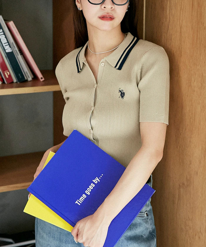 <預購> U.S. POLO ASSN. 獨家夏季針織 Polo 開襟衫 - 限量版撞色領口設計 (4colors)