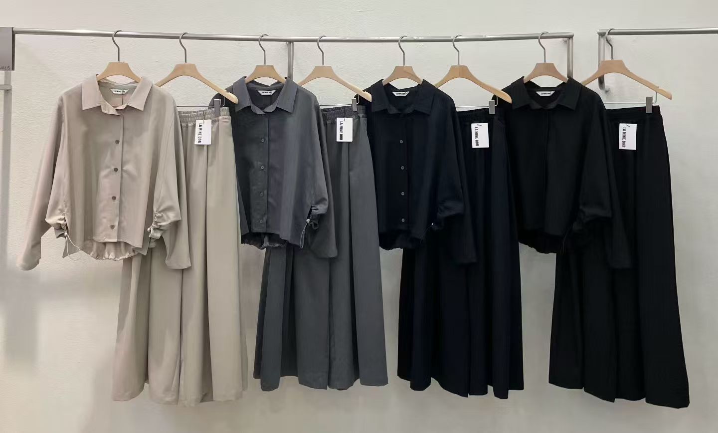 LA6025 全橡筋百褶休閑褲