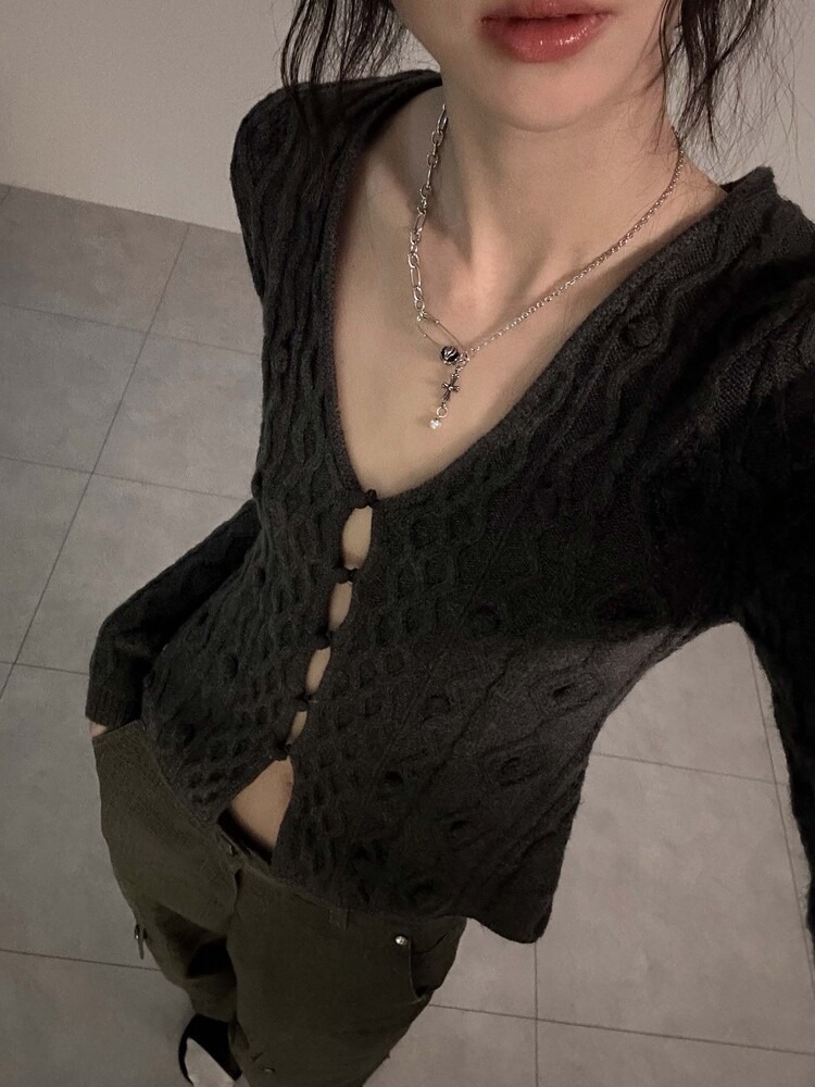 【預購】OFUSE CROSS PEARL 迴紋針項鍊 OFCPR