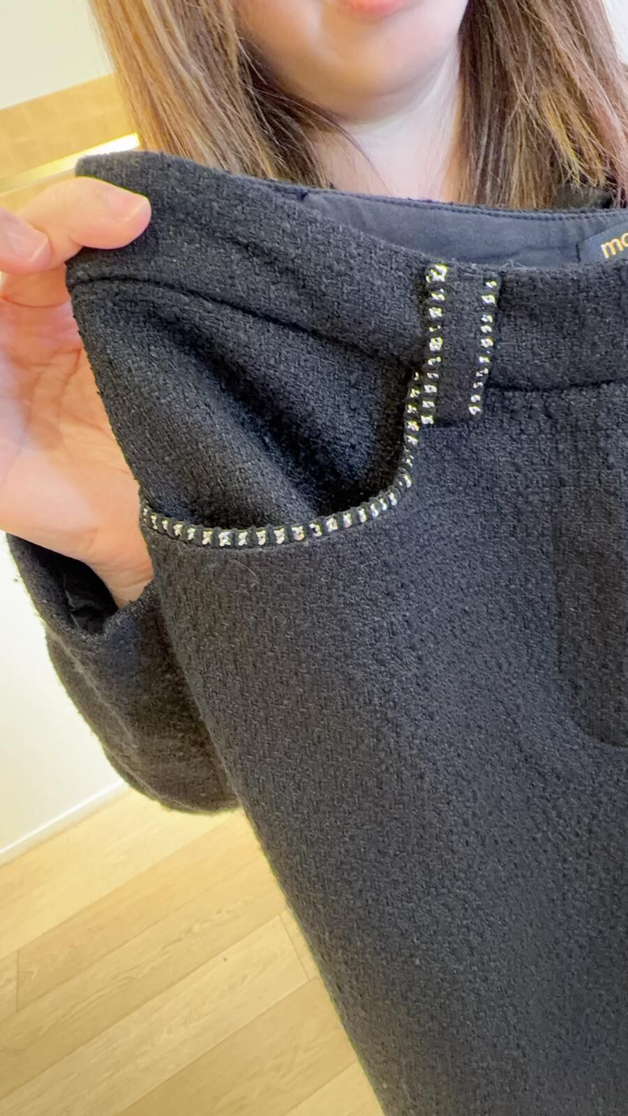 Maje 黑色直腳褲 #MFPPA00590