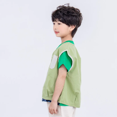 BYC03OW147GN  Rag-mart-綠色山系戶外風探險家背心